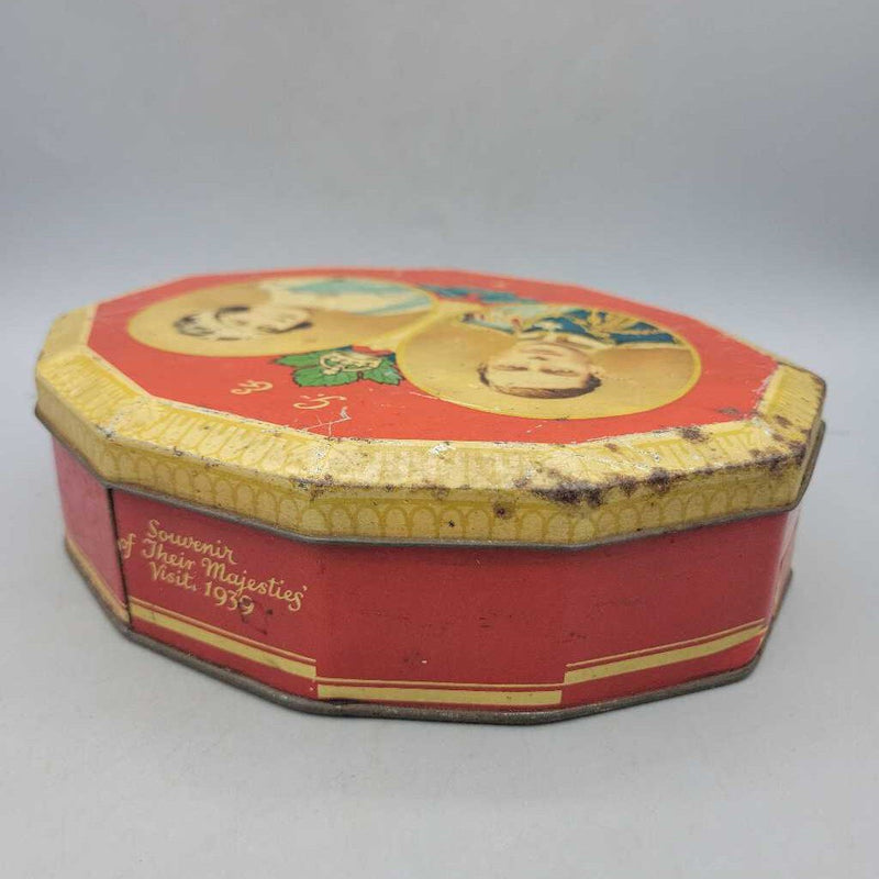 King George & Queen Elizabeth Toffee Tin (YVO) (404) Royal Family