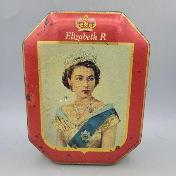 Queen ELizabeth II Vintage Burlington Toffee Tin (YVO) (404) Royal Family