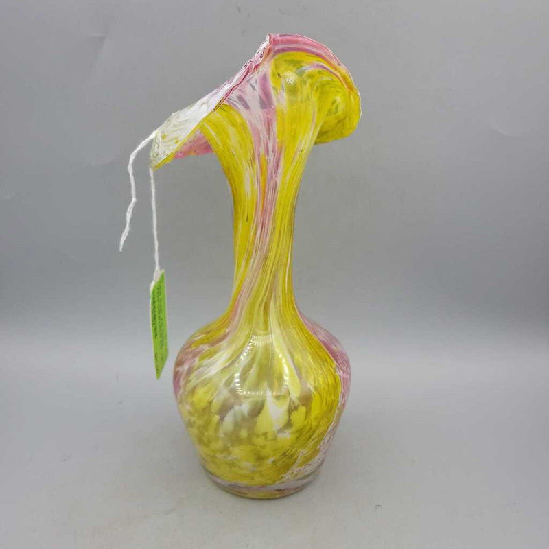 Swirl Art Glass Vase (DEB)
