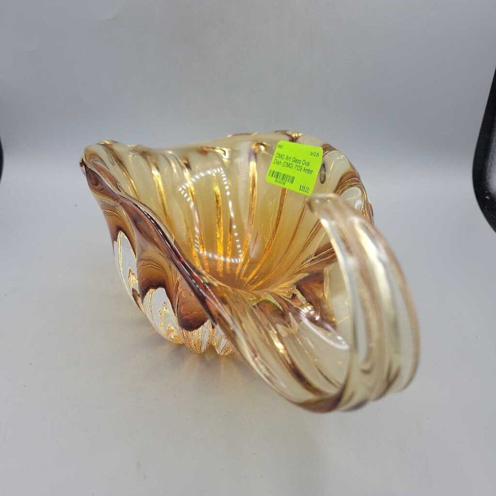 Art Glass Oval Dish (DMG) 7139