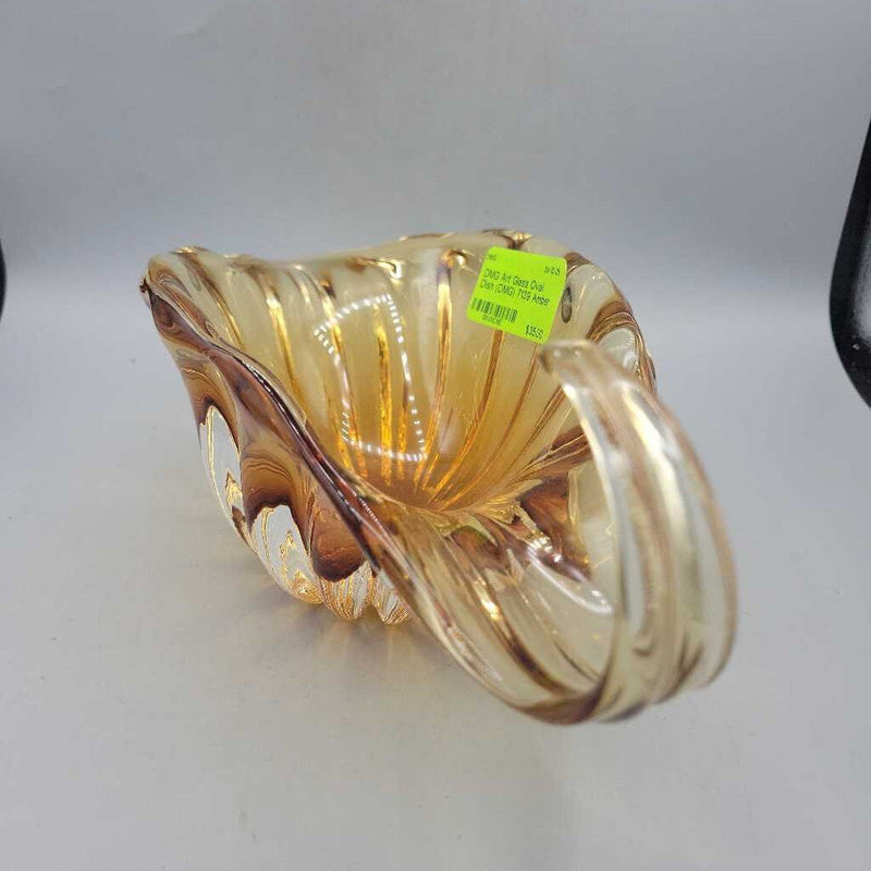 Art Glass Oval Dish (DMG) 7139