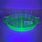 Uranium Glass Divided Relish dish