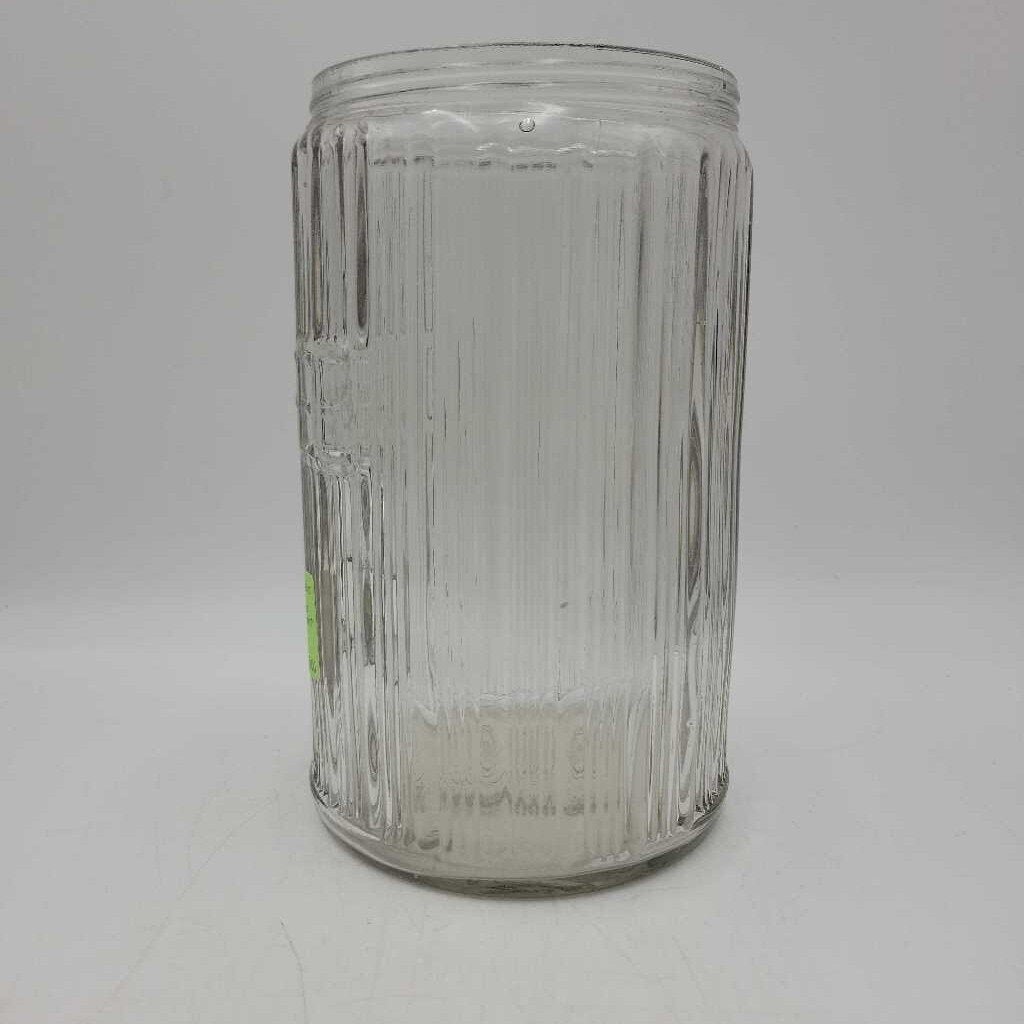 Vintage Hoosier Ribbed Coffee Jar, no lid (US2)