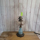 Antique Blue and white Swirl Oil Lamp lantern (Jef)