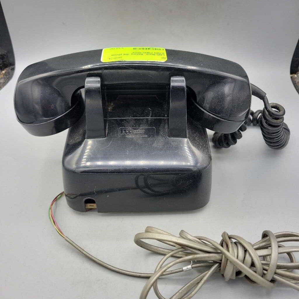 Black Rotary dial phone (LIND) P1820