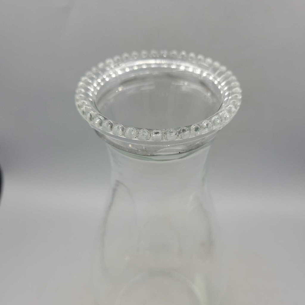 2 3/4 " Oil Lamp Chimney Glass Pie crust top