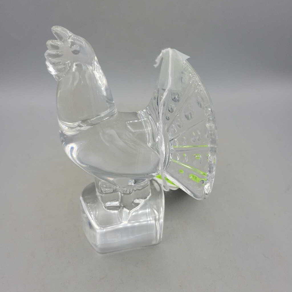 Signed Turkey Glass Paperweight (DEB)