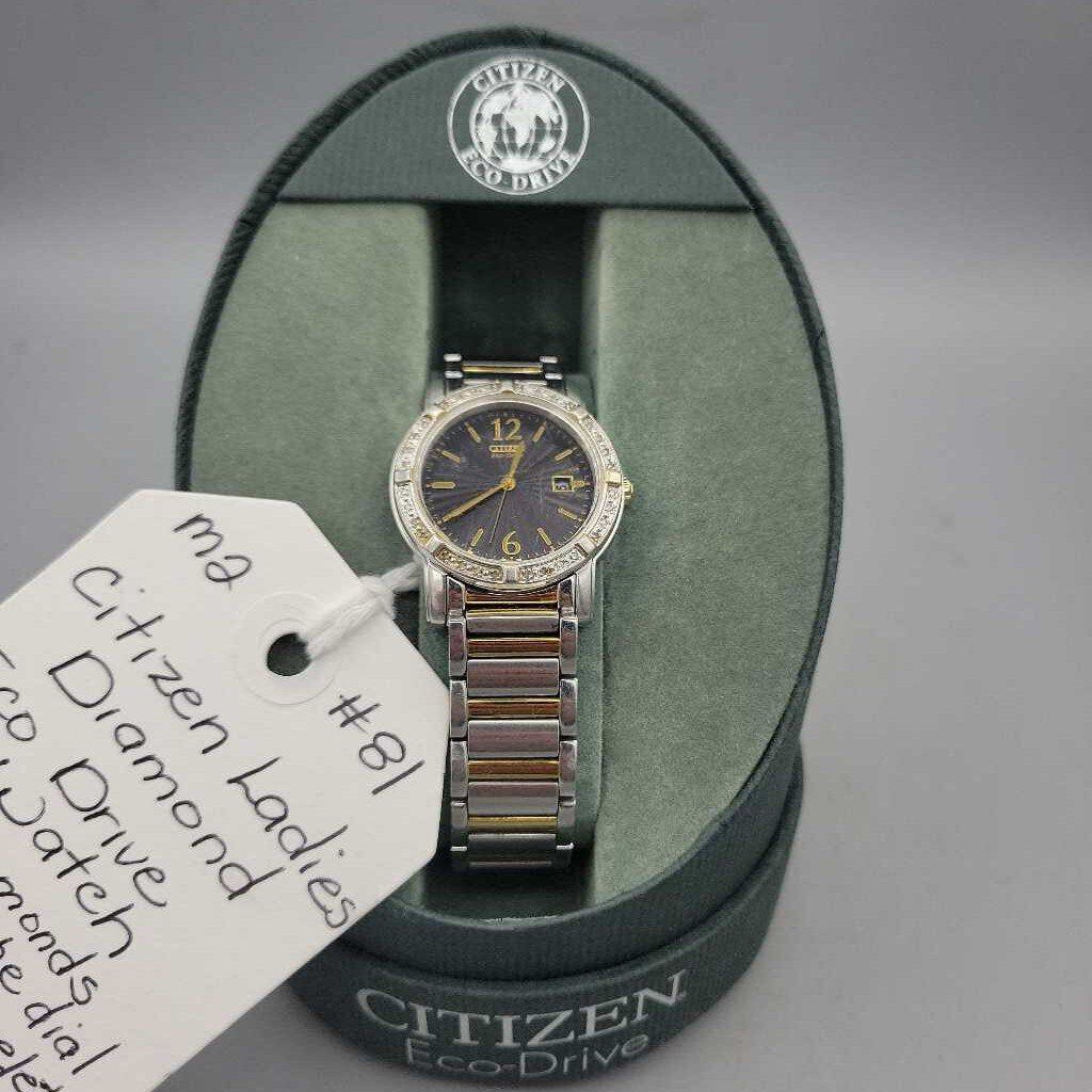 Citizen Ladies Eco Drive Watch 36 Diamonds (M2) 81