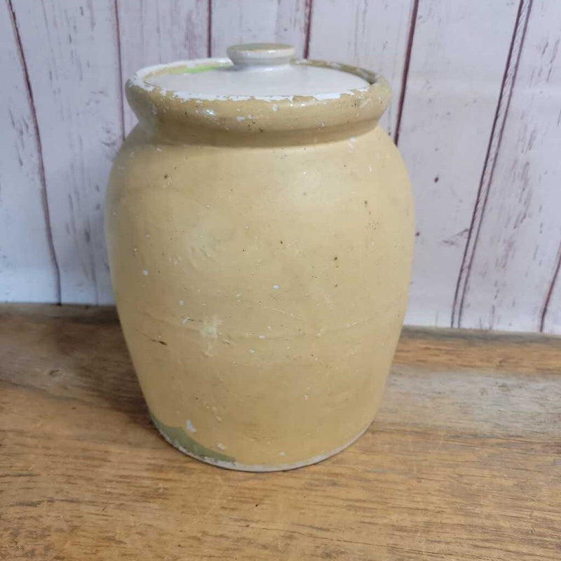 Antique Crock with lid (JAS)