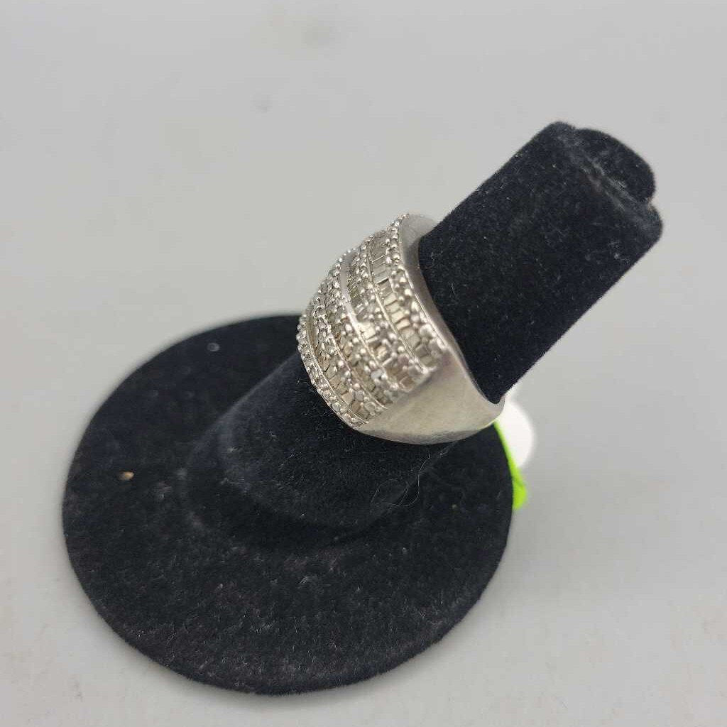 Sterling & Diamonds Ring - #9959