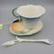 Franz Tea Cup saucer and spoon Freesia Pattern (RHA)