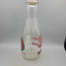 Vintage Crystal Milk and Cream Dairy Vancouver Quart milk bottle