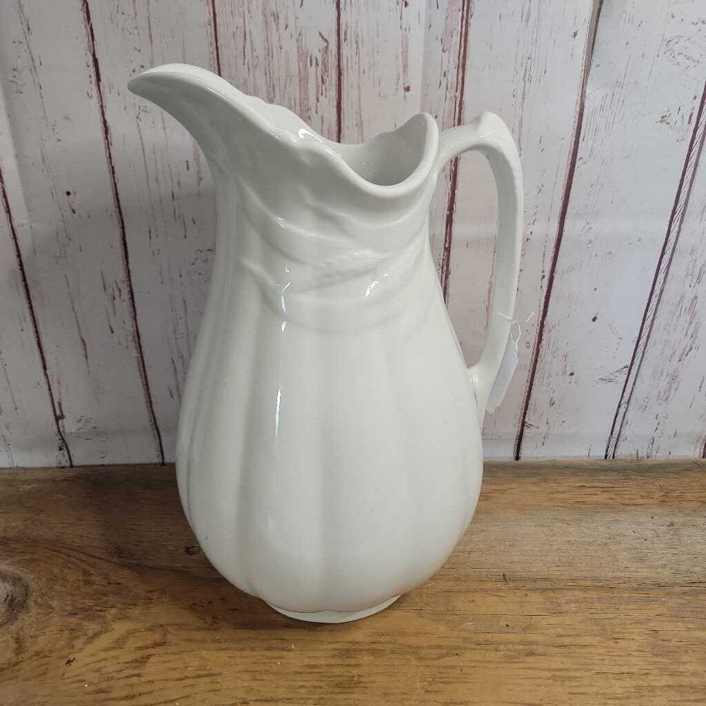 White Ironstone Jug (NS) #4137