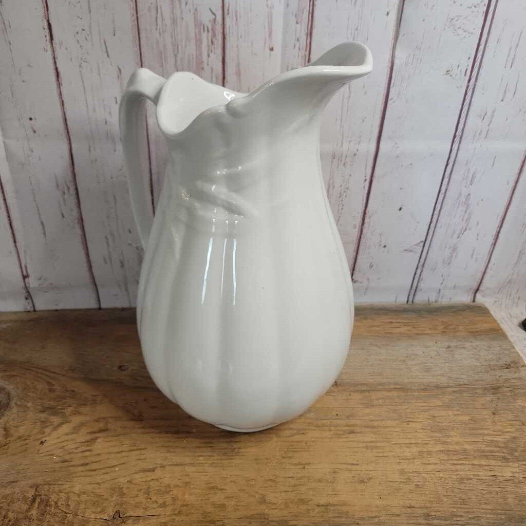 White Ironstone Jug (NS) #4137