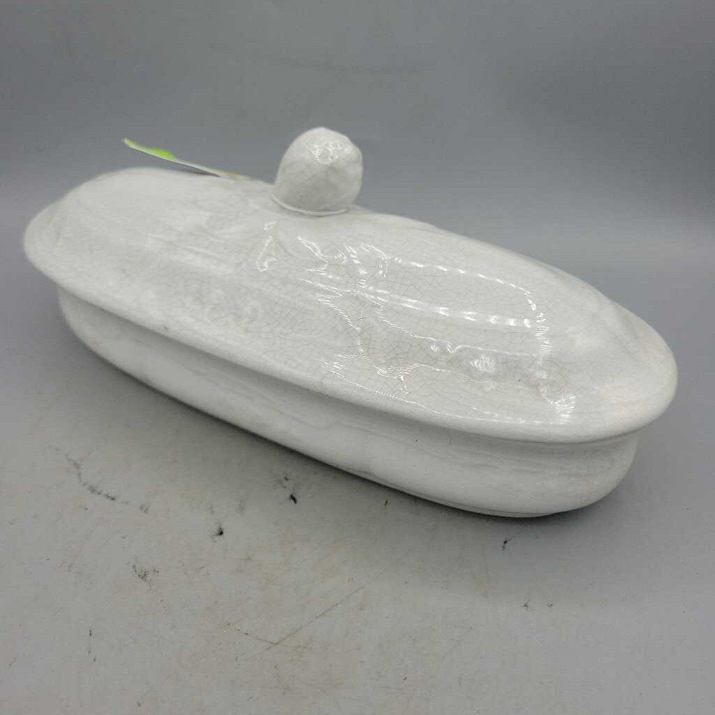 Ironstone Covered Comb Dish (NS) #4137