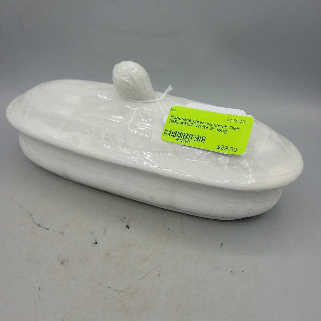 Ironstone Covered Comb Dish (NS) #4137