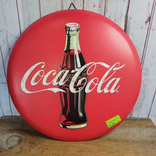 Coca Cola Button Sign (YVO) (406)