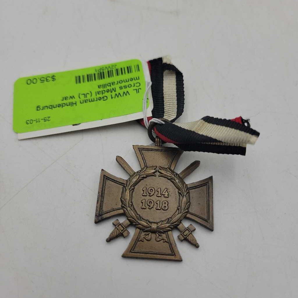JL WW1 German Hindenburg Cross Medal