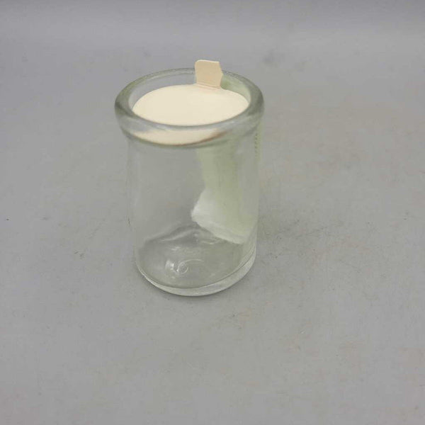 Small Glass Creamer With lid (JAS)