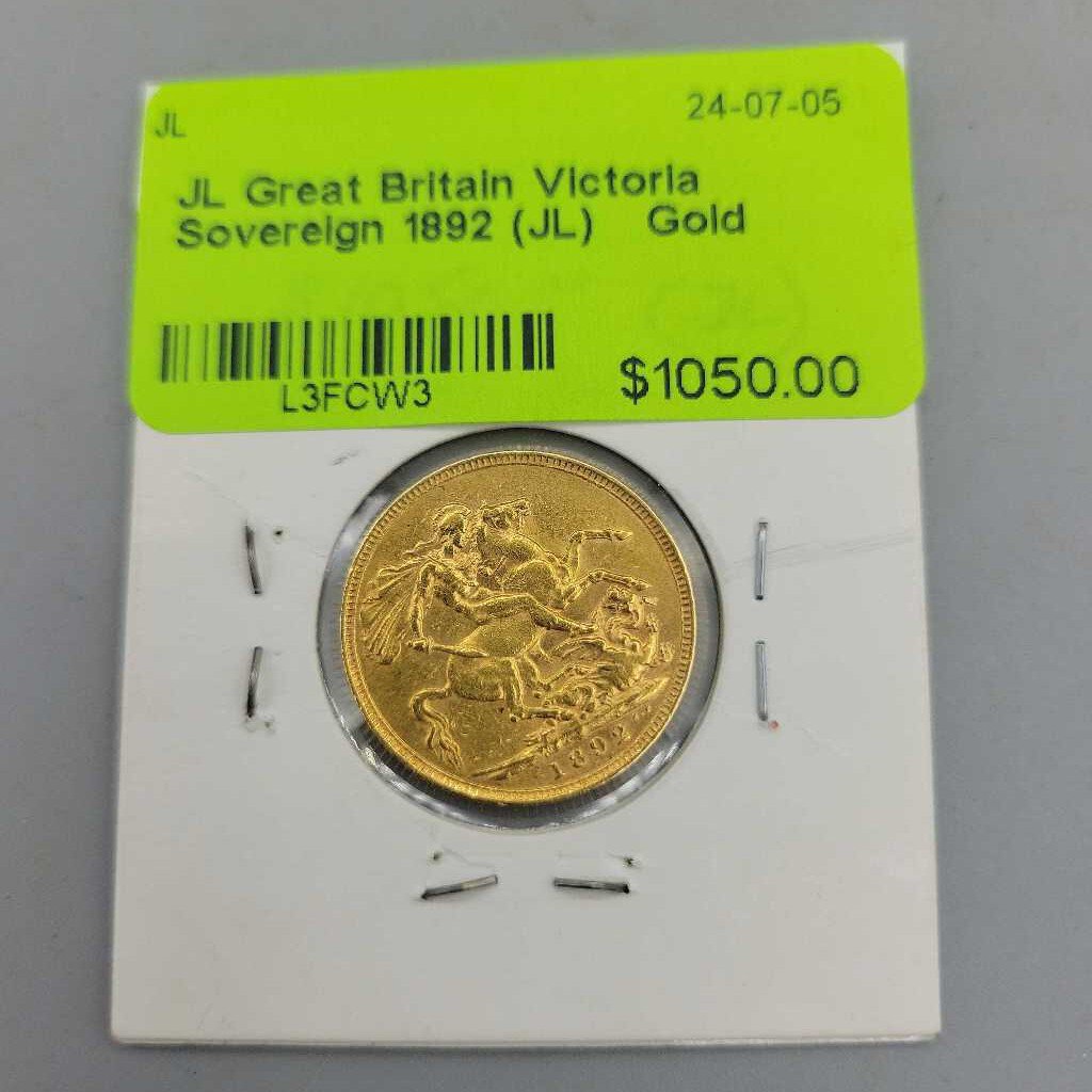 Great Britain Victoria Sovereign 1892 (JL)