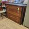 Vintage teak cabinet with original embedded copper hardware (HB 1 )