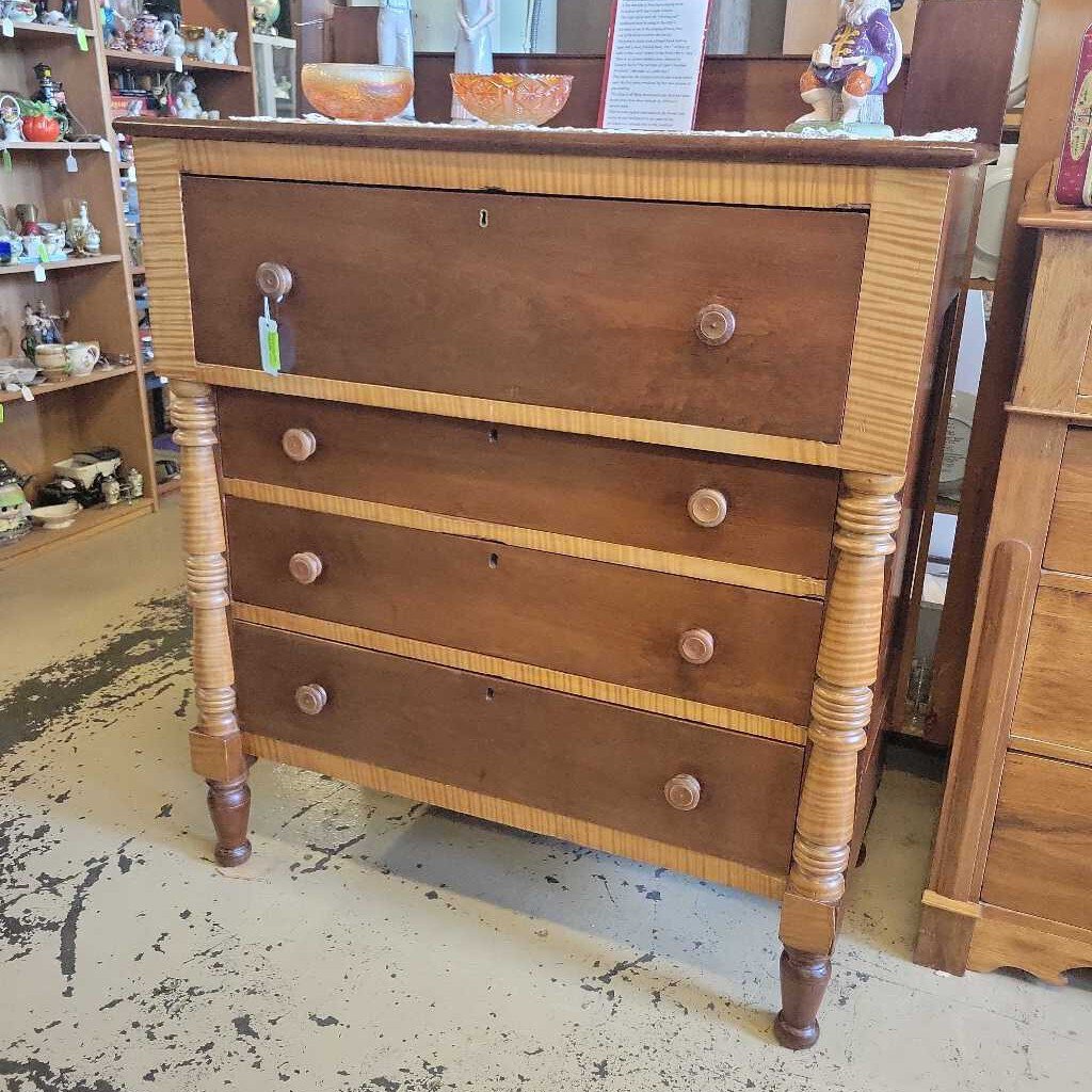 Walnut and Tiger Maple Dresser (NS) 4144