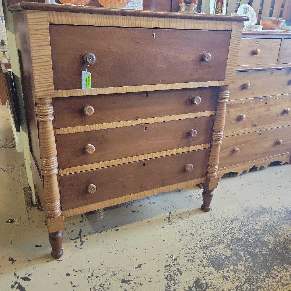 Walnut and Tiger Maple Dresser (NS) 4144