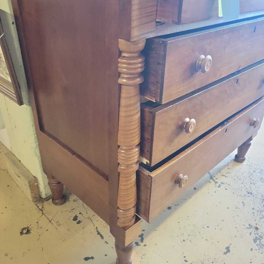 Walnut and Tiger Maple Dresser (NS) 4144