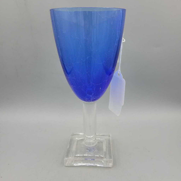 Art Glass Goblet Crackle (DEB)