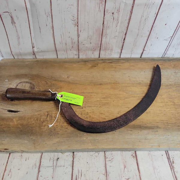 Antique Hand Sickle wooden Handle (JAS)