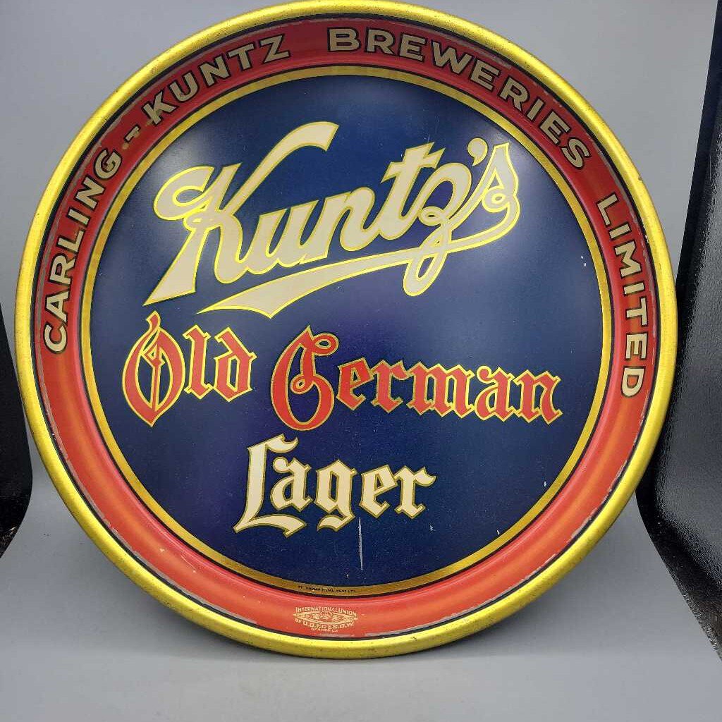 Kuntz's Old German Lager Beer tray (JEF)