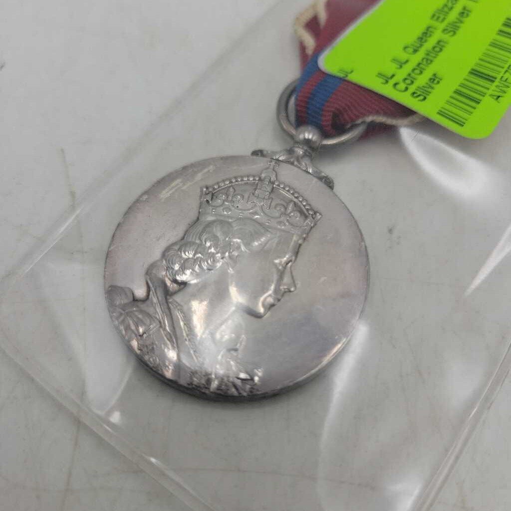 JL Queen Elizabeth II Coronation Silver Medal (JL)