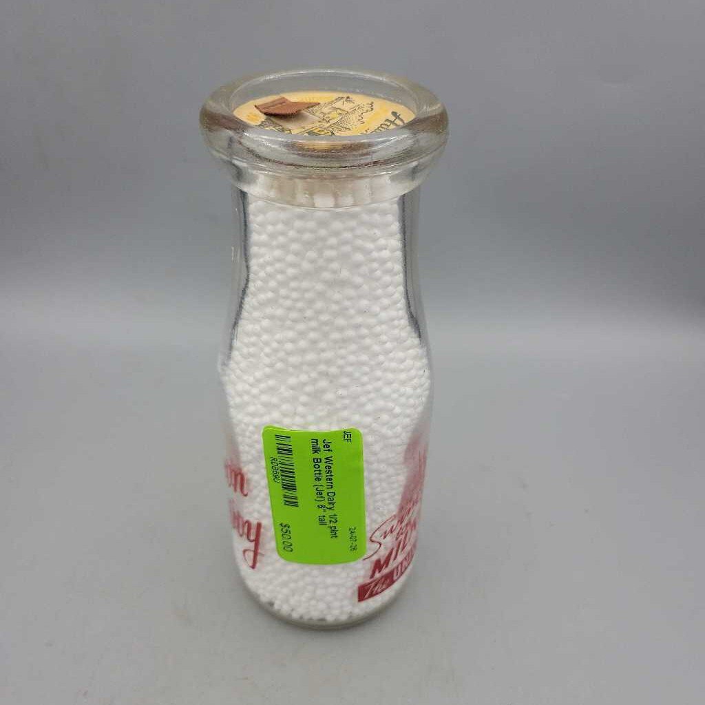 Western Dairy 1/2 pint milk Bottle (Jef)