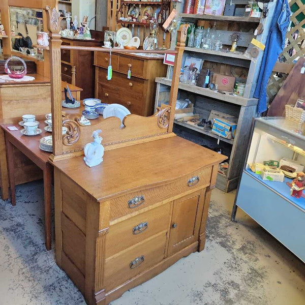 Antique Oak Washstand (NS) 4156