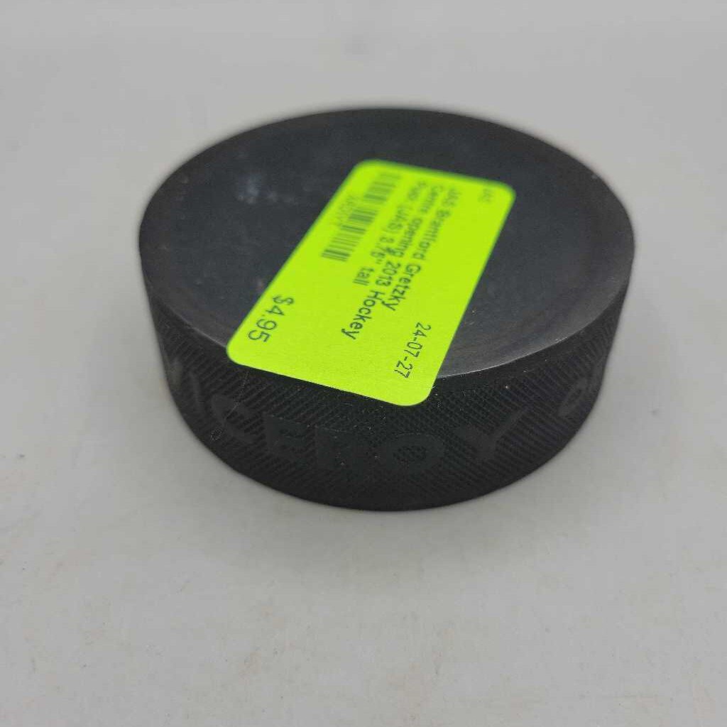 Brantford Gretzky Centre opening 2013 Hockey Puck (JAS)