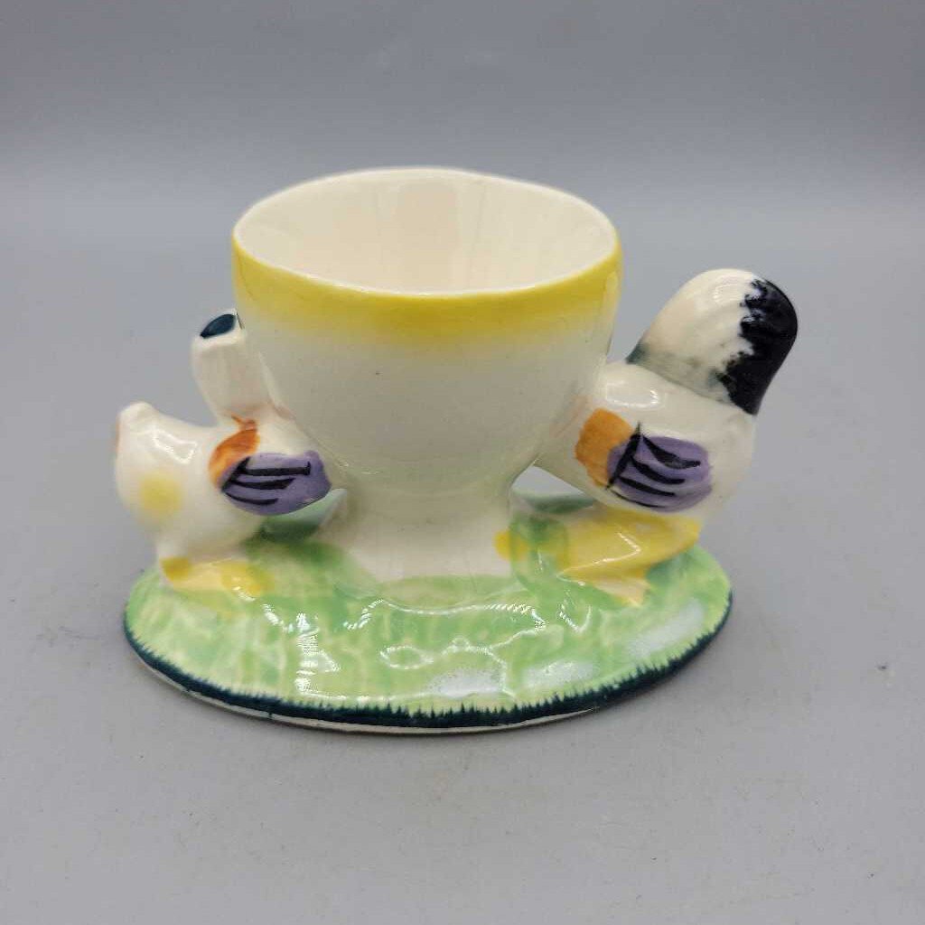 Duck and Chicken Egg Cup 1950's Japan (JAS)