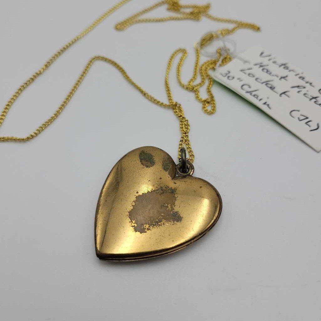 JL Victorian GF Heart Picture Locket