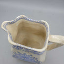 Small antique creamer blue/wht (CLV)