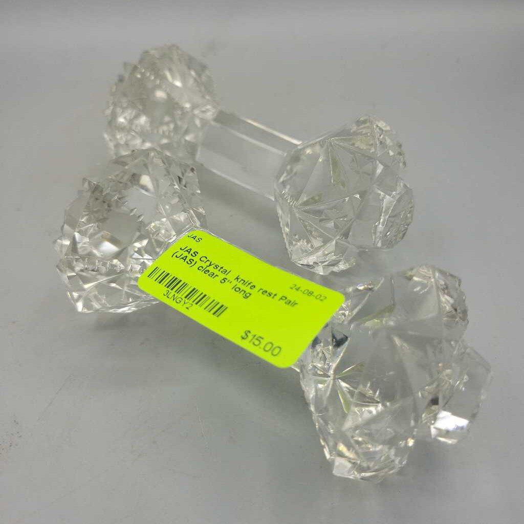 Crystal knife rest Pair (JAS)