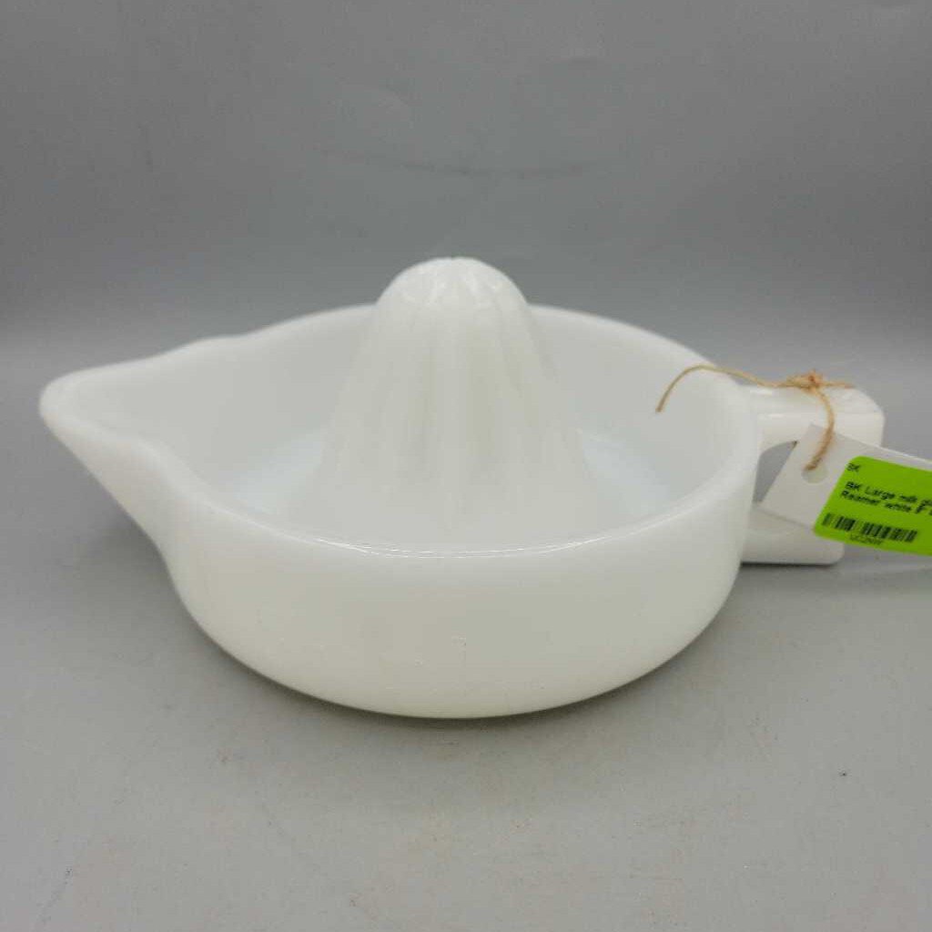 Large milk glass Sunkist Reamer