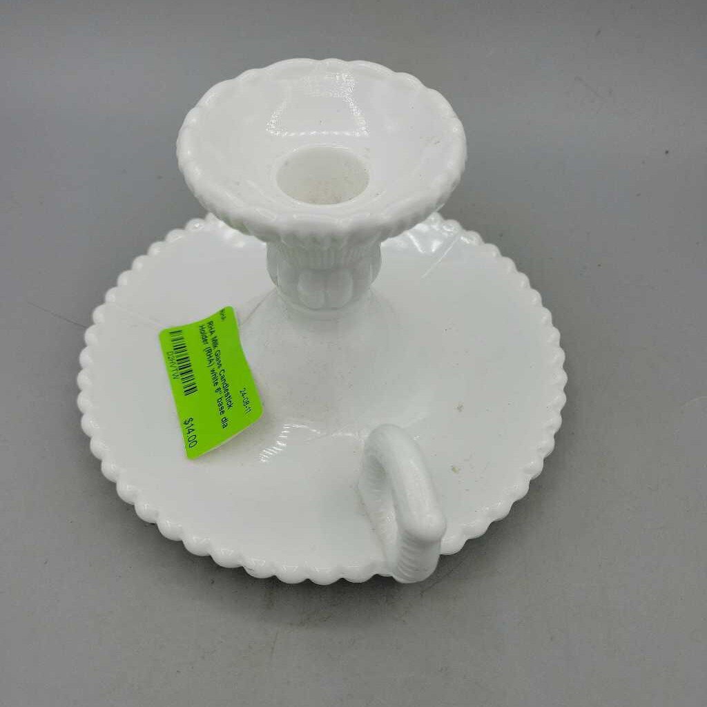 Milk Glass Candlestick Holder (RHA)