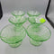 6 Uranium Glass Sherbets (DS) 3170