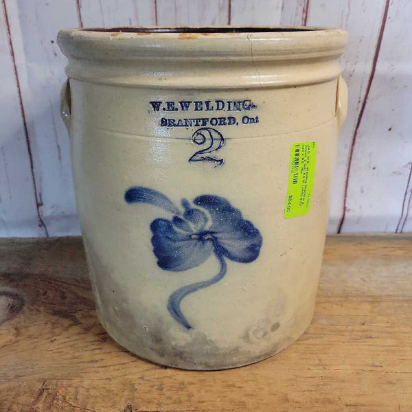 W.E. Welding Brantford Crock 2 Gal As Is (JAS)