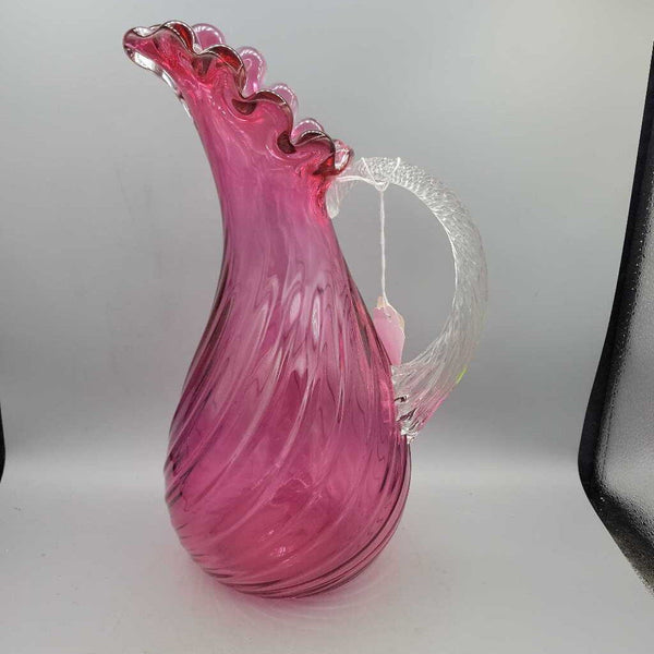 Cranberry Glass Pitcher (DEB)