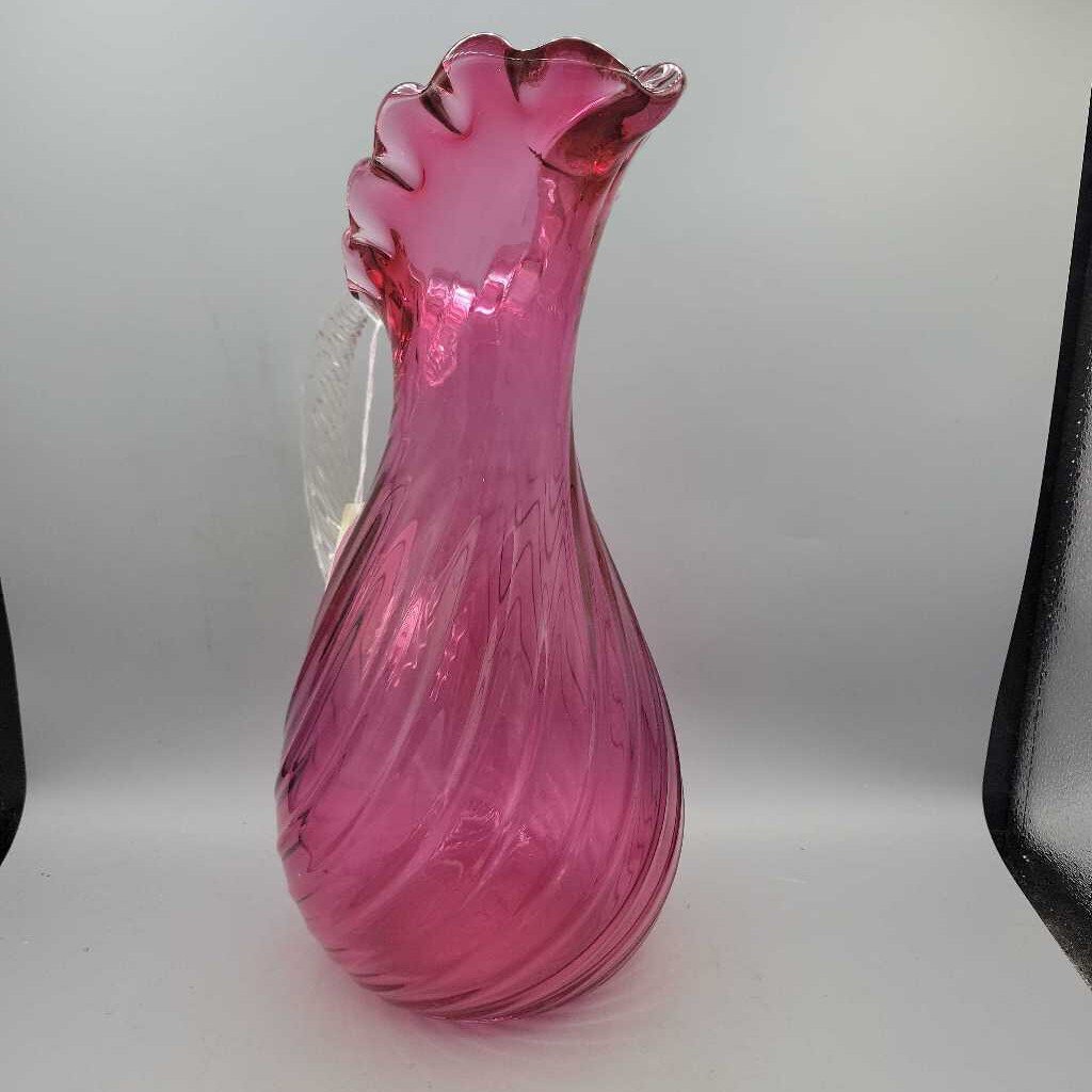 Cranberry Glass Pitcher (DEB)