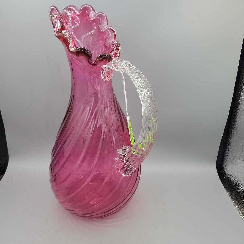 Cranberry Glass Pitcher (DEB)