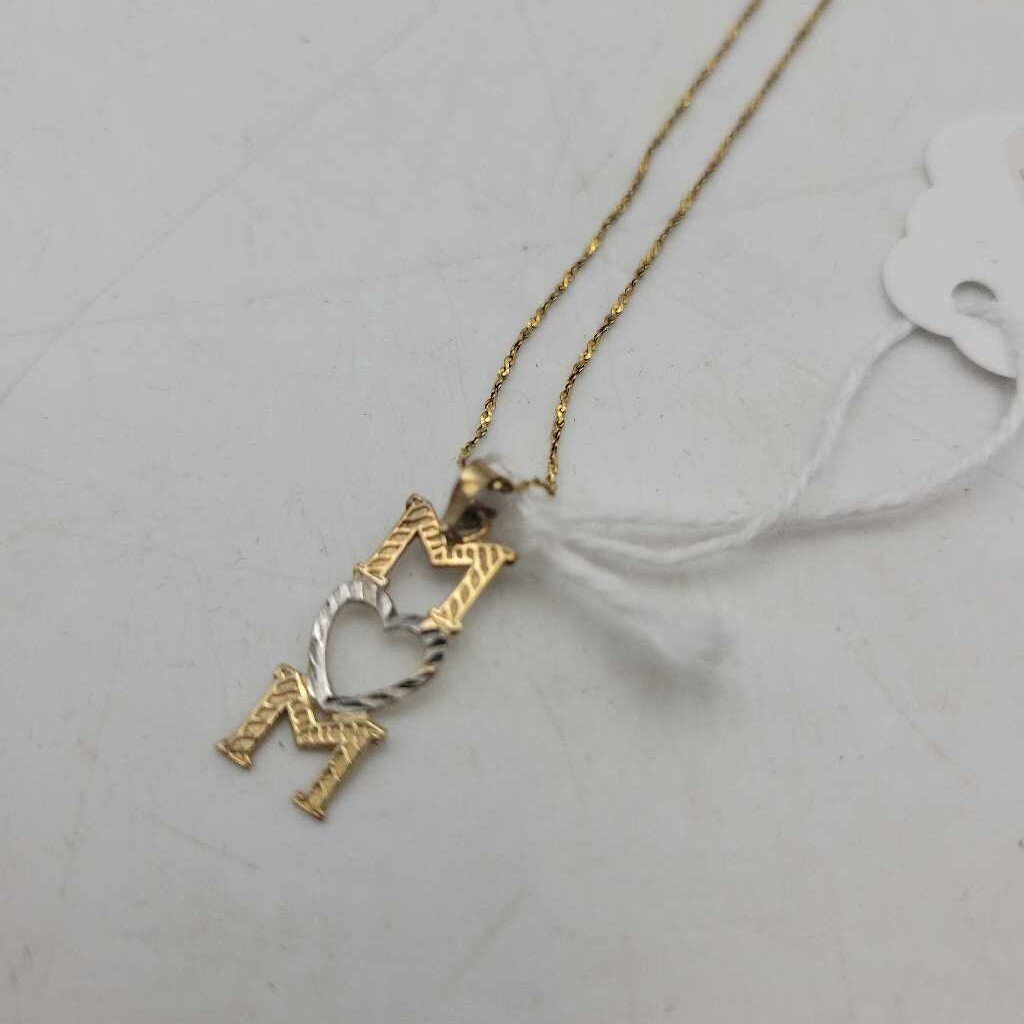 10k GOLD Mom necklace (LIND)