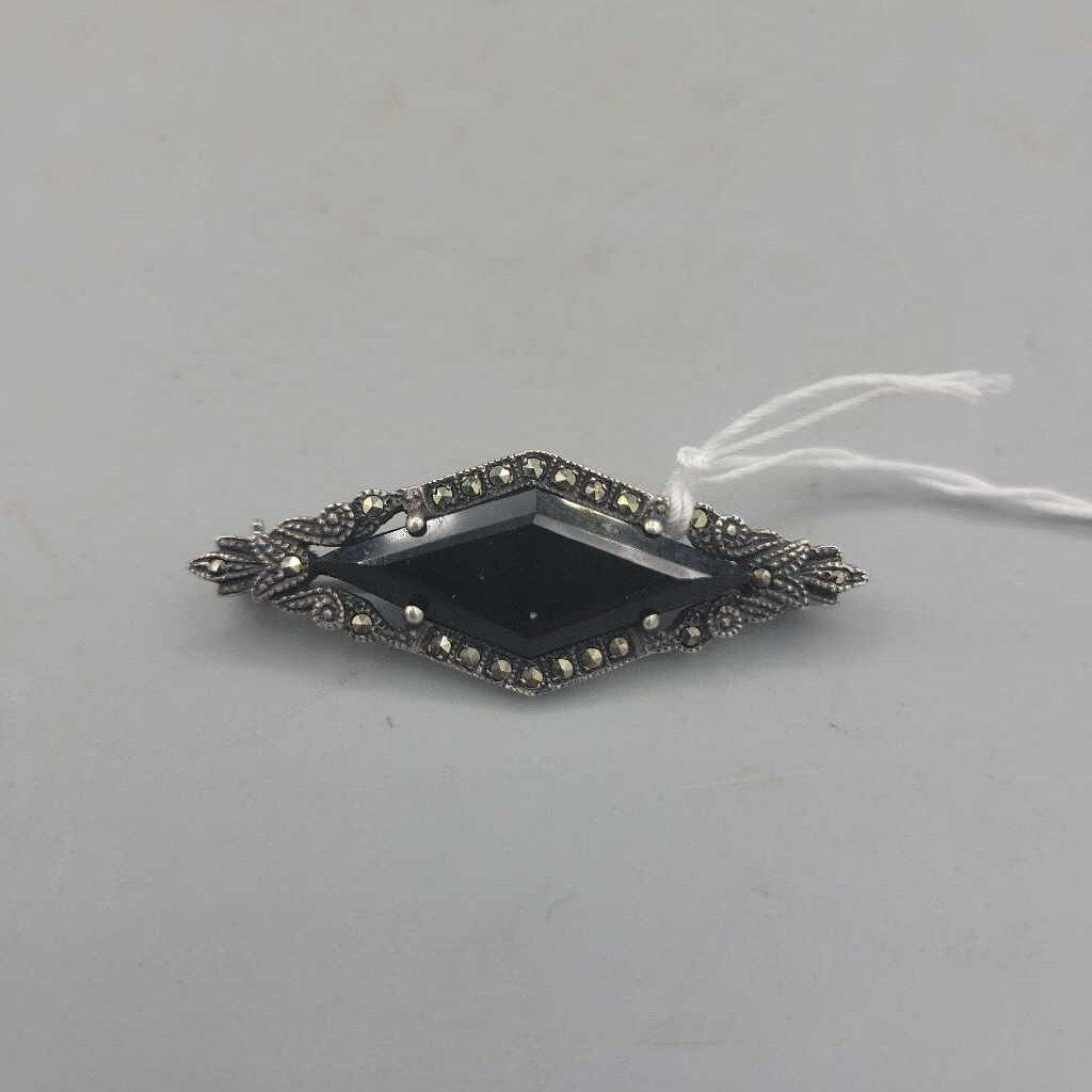 Sterling Marcasite Brooch - # 10448 (VT)