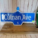 Vintage Culnan Ave Sign From Oakville (JAS)