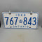 1968 Ontario License Plates Pair 767 843 (JAS)